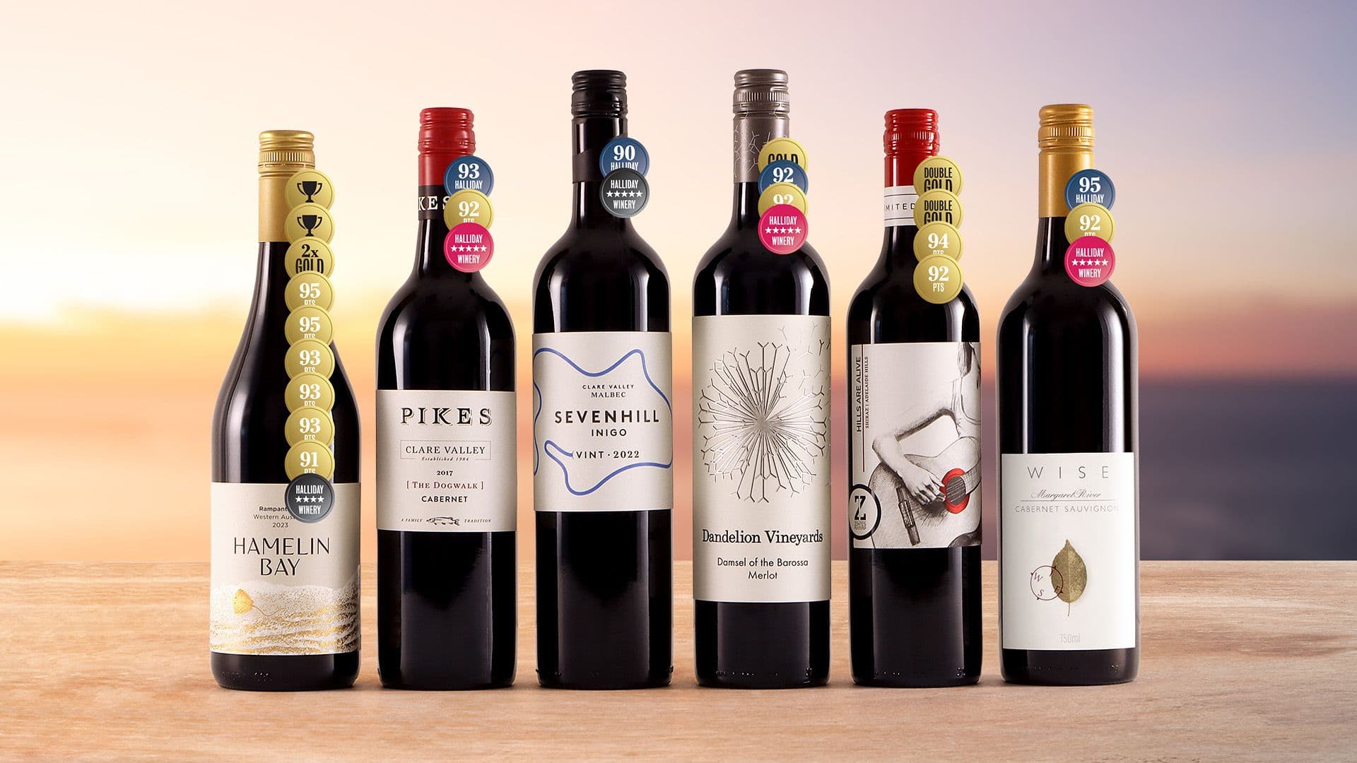Critic‑acclaimed Australian reds: 6 premium bottles for $99